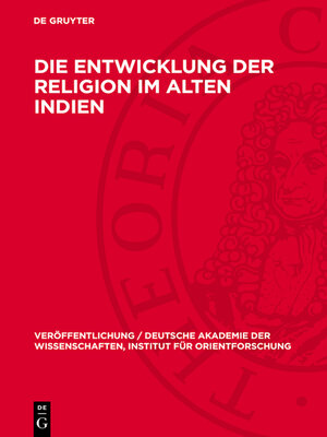 cover image of Die Entwicklung der Religion im Alten Indien